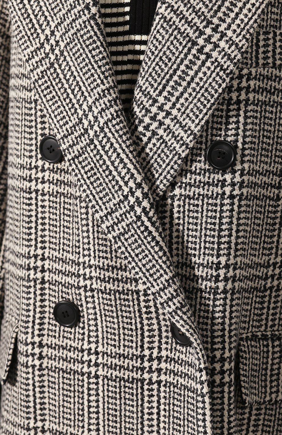 Шерстяное пальто ISABEL MARANT ETOILE черно-белого цвета по цене 67300 руб., арт. MA0699-20P008E/0JIMA, фото 5 Шерстяное пальто ISABEL MARANT ETOILE, арт. MA0699-20P008E/0JIMA, фото 5