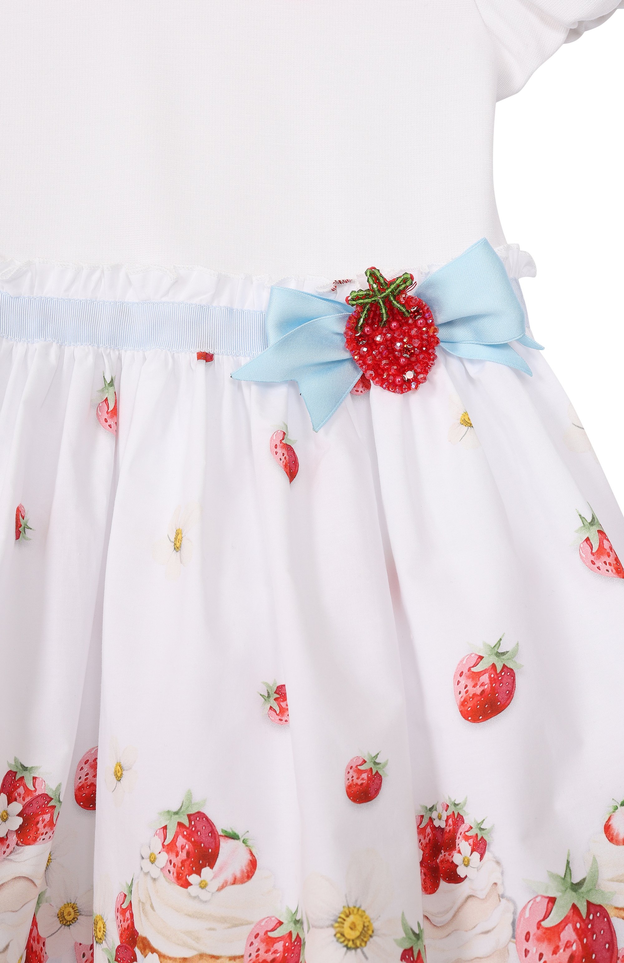 Хлопковое платье MONNALISA, арт. 31G919, фото 3