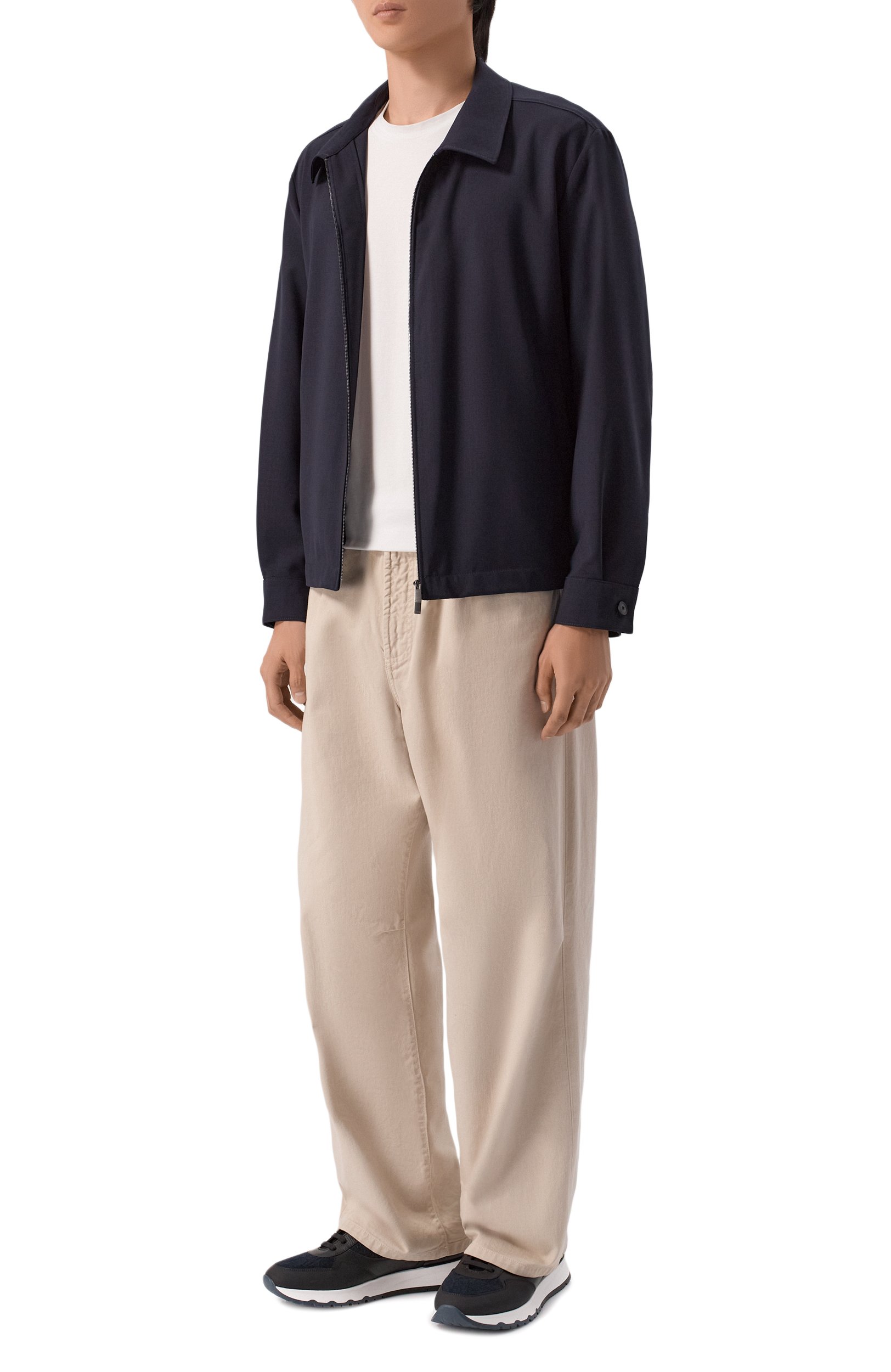 Шерстяная куртка BOSS темно-синего цвета по цене 59250 руб., арт. 50564676, фото 2 Шерстяная куртка BOSS, арт. 50564676, фото 2