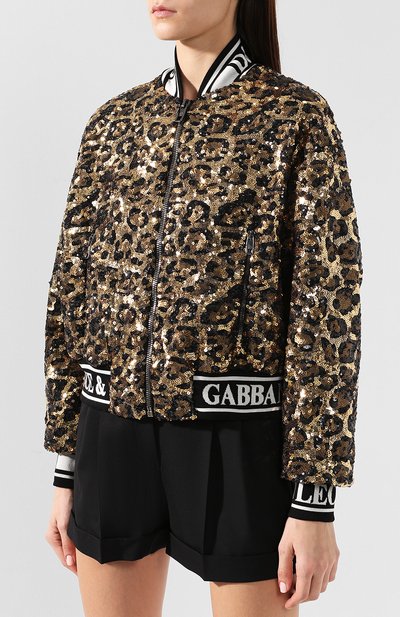 Бомбер с пайетками DOLCE & GABBANA, арт. F9E27T/FLSC0, фото 3