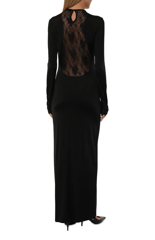 Платье из вискозы Nina Ricci 24AJR0009VI0526 Чёрный  24AJR0009VI0526 Фото 4
