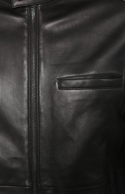 Кожаный бомбер HUGO, арт. 50420510, фото 5