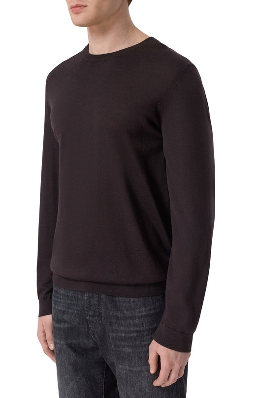 Шерстяной джемпер BOSS 50468239 Коричневый  50468239 Фото 3