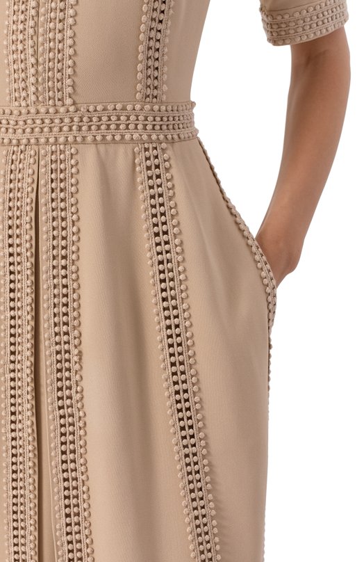 Платье Elie Saab D0560ES25/CD003 Бежевый  D0560ES25/CD003 Фото 5