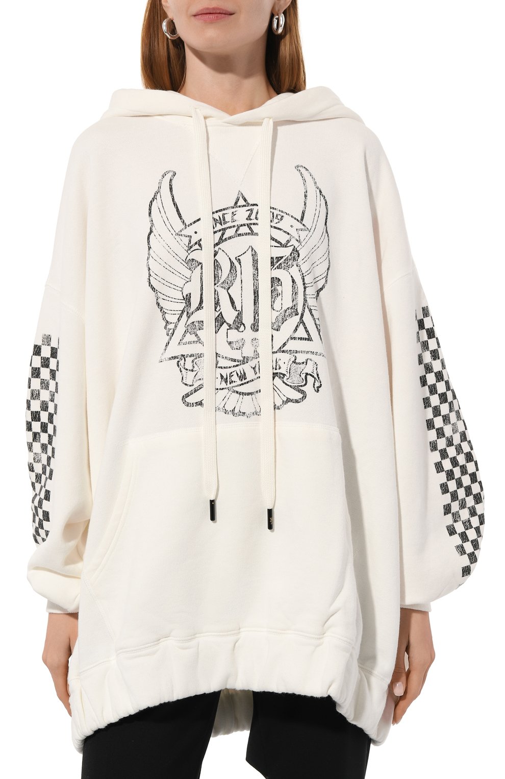 Хлопковое худи R13, арт. R13WK100-K100S, фото 3