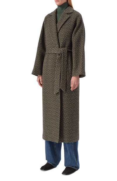 Кашемировое пальто KITON темно-зеленого цвета по цене 1130000 руб., арт. D50604K0107C16, фото 3 Кашемировое пальто KITON, арт. D50604K0107C16, фото 3