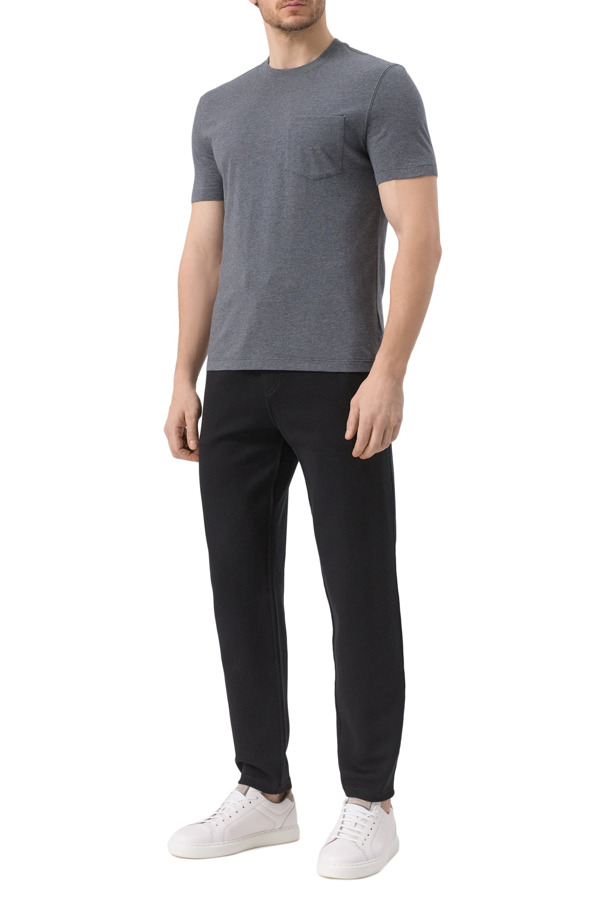 Хлопковая футболка BRUNELLO CUCINELLI, арт. M0B131376, фото 2