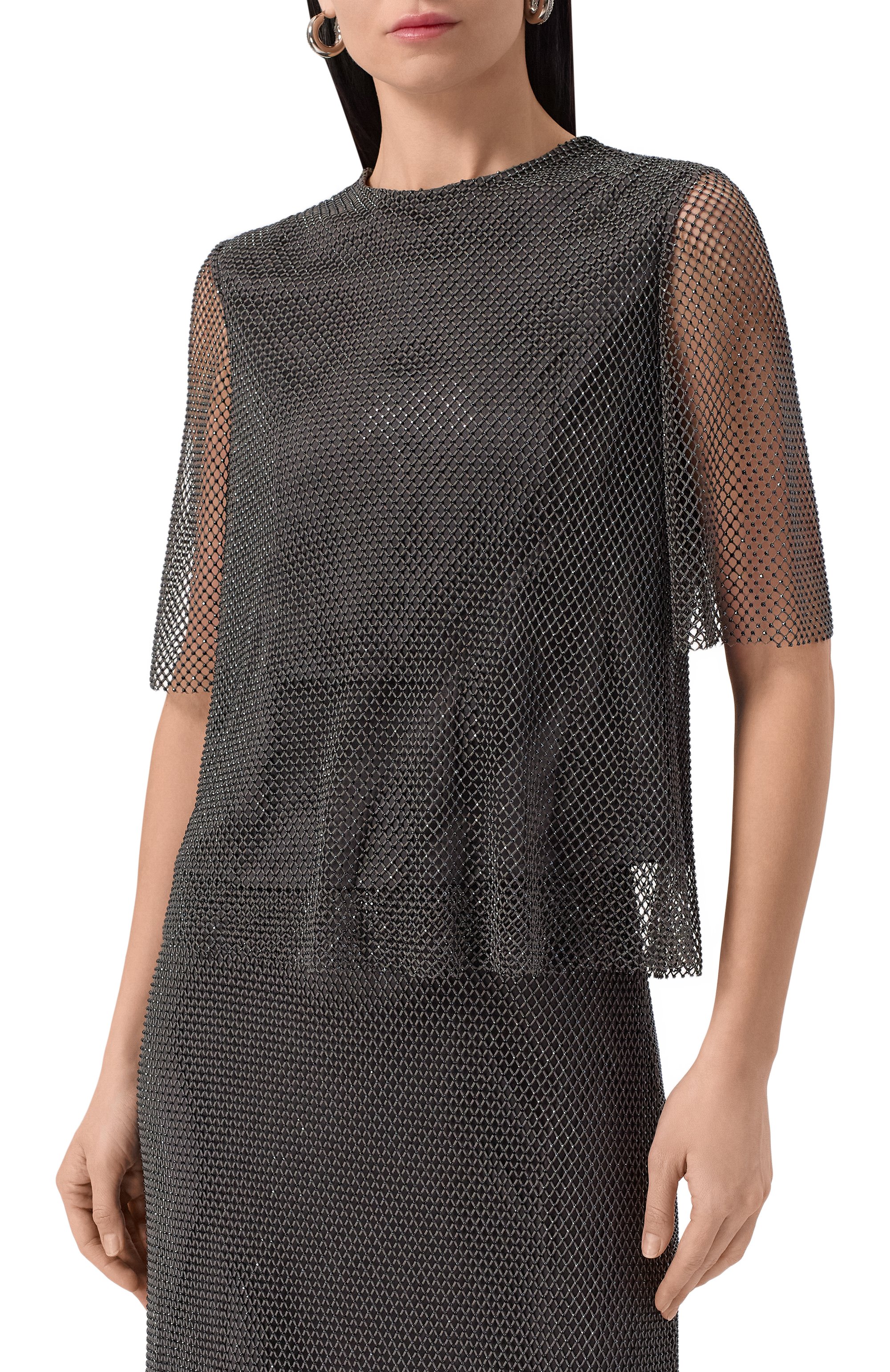 Топ с отделкой стразами CHAPURIN, арт. BL/20435/28882-М, фото 3