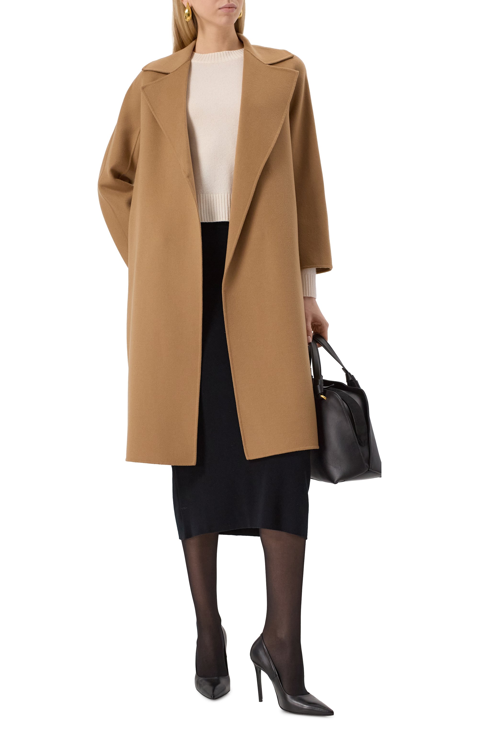 Шерстяное пальто MAX MARA STUDIO, арт. CLES, фото 2