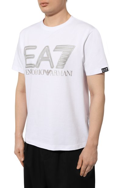 Хлопковая футболка EA7, арт. 3DPT37/PJMUZ, фото 3