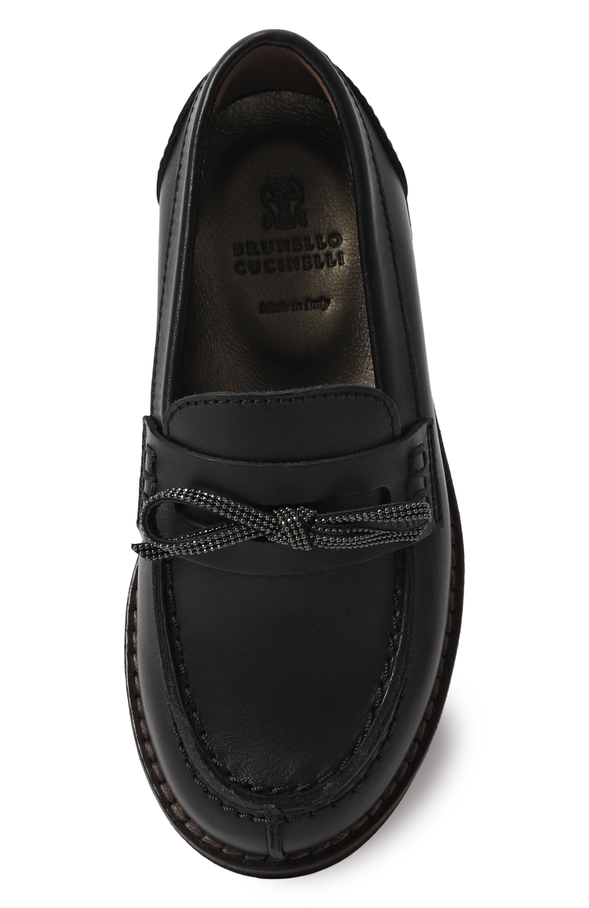 Кожаные лоферы BRUNELLO CUCINELLI, арт. BZ0LCZG400, фото 4