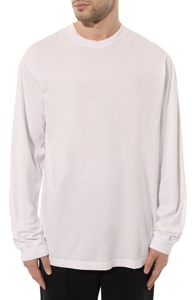 Хлопковый лонгслив KAZUYUKI KUMAGAI белого цвета по цене 44600 руб., арт. VJ22-317, фото 3 Хлопковый лонгслив KAZUYUKI KUMAGAI, арт. VJ22-317, фото 3