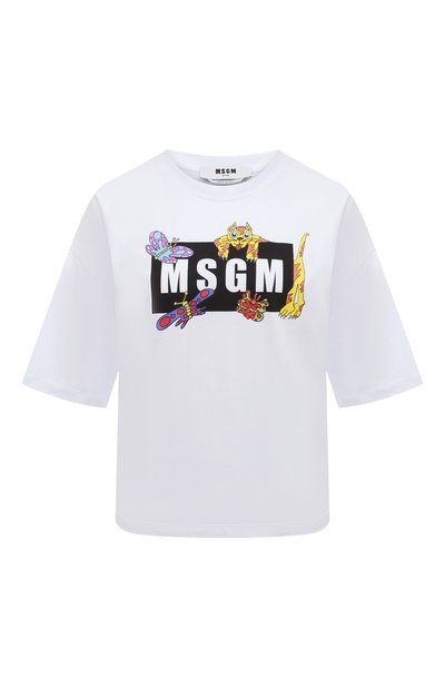 Женская хлопковая футболка MSGM, арт. 3241MDM175 227298