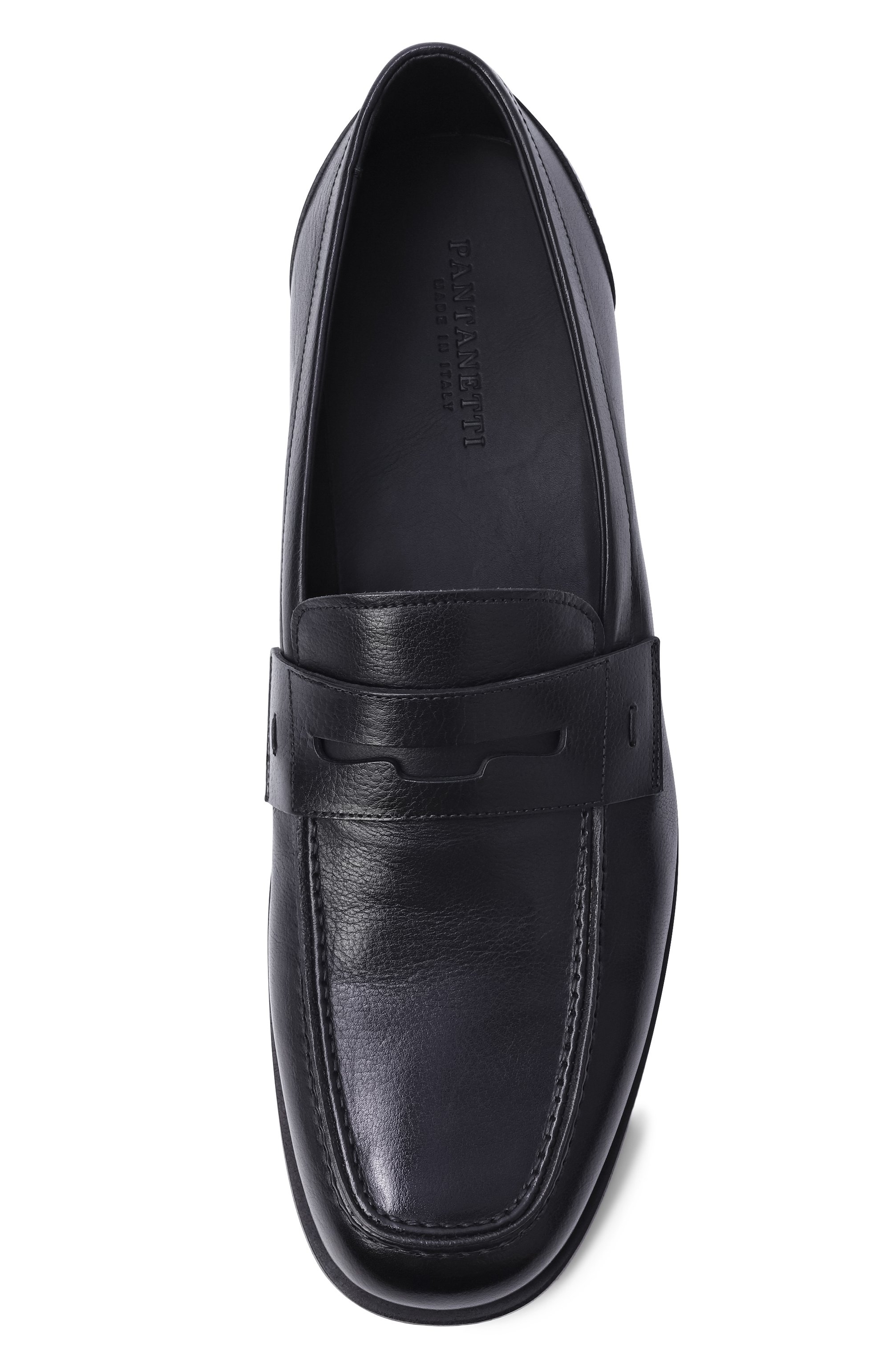 Кожаные пенни-лоферы PANTANETTI черного цвета по цене 59500 руб., арт. 19541D/G0THA, фото 5 Кожаные пенни-лоферы PANTANETTI, арт. 19541D/G0THA, фото 5