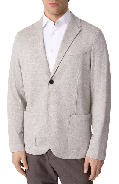 Пиджак из хлопка и льна HARRIS WHARF LONDON, арт. C8P22PDB, фото 4