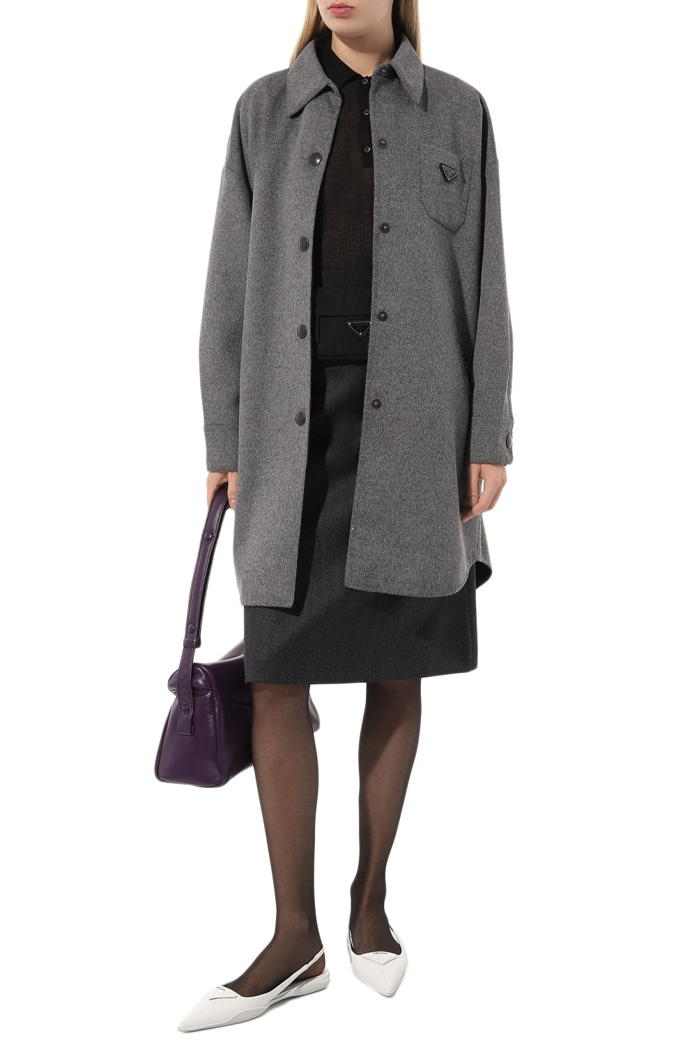 Шерстяная рубашка PRADA, арт. P668O-1Y5Z-F0031-212, фото 2