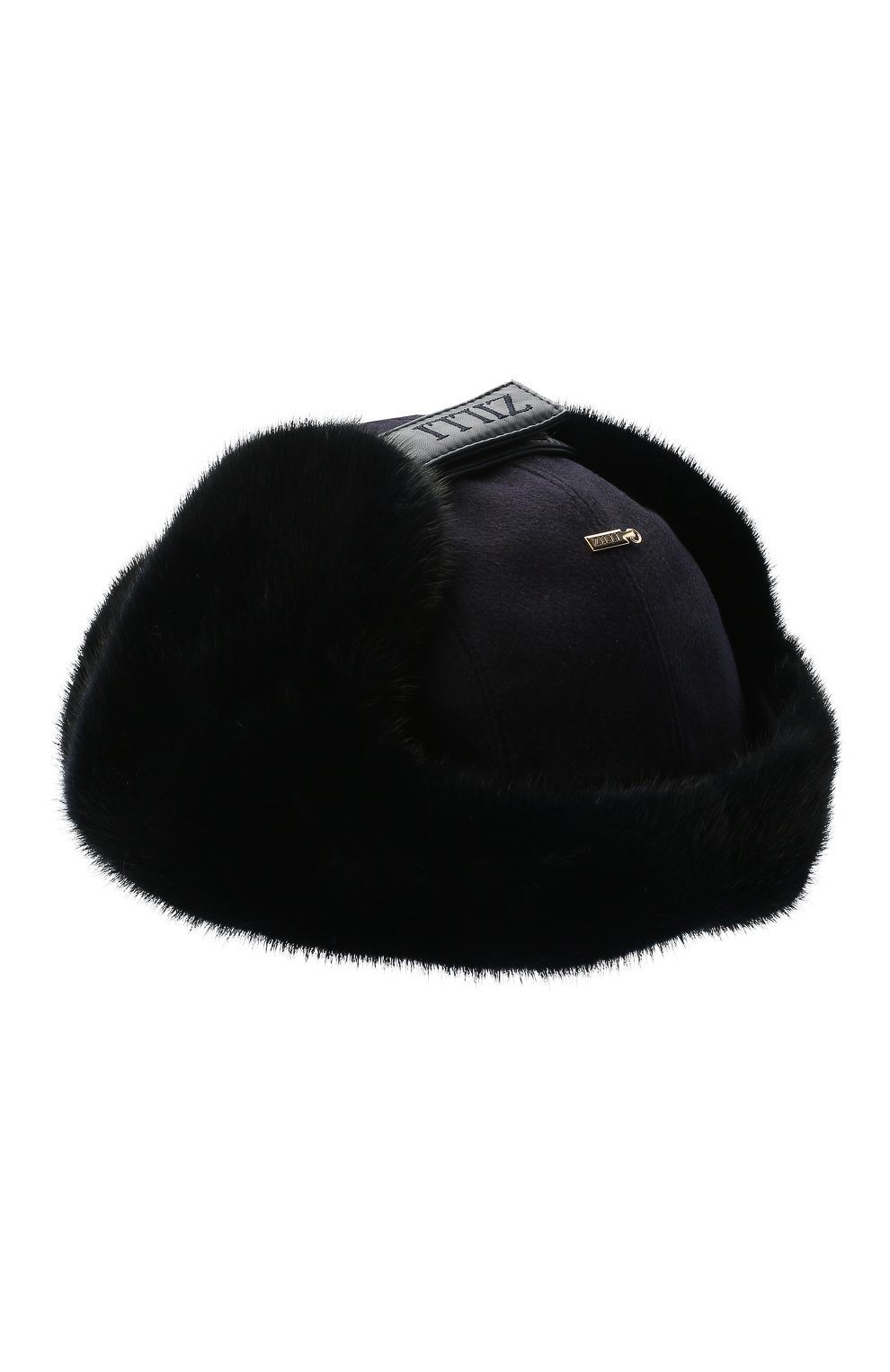 Шапка-ушанка с отделкой из меха норки ZILLI, арт. MHQ-0RS00-30337/1001, фото 4