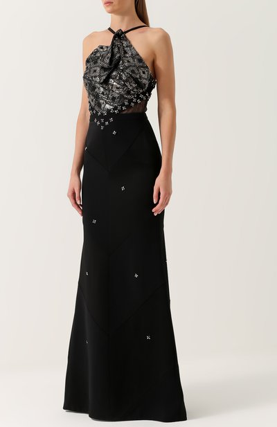  Приталенное платье-макси с декорированным лифом ROLAND MOURET, арт. PW17/S0058/F6467, фото 3