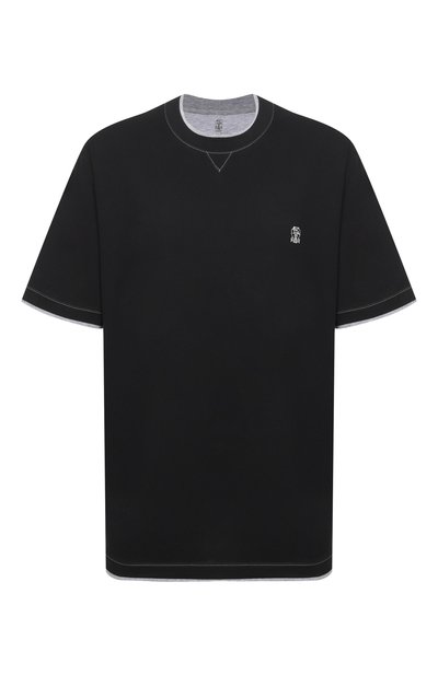 Мужская хлопковая футболка BRUNELLO CUCINELLI, арт. M0B137451W