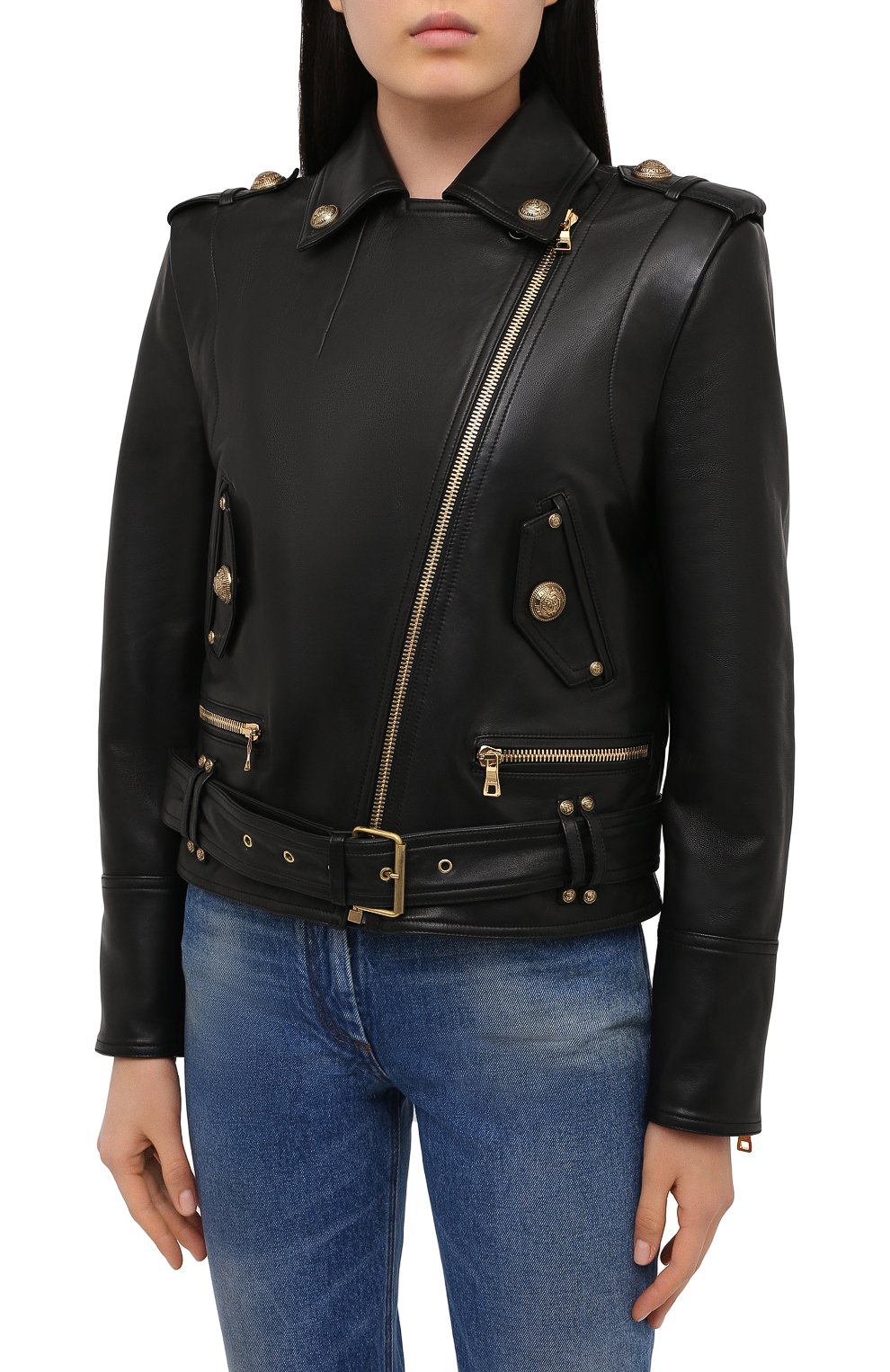Кожаная куртка BALMAIN, арт. UF18250/L025, фото 4