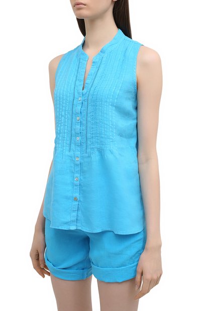 Льняная блузка 120% LINO, арт. T0W19G1/B317/000, фото 3