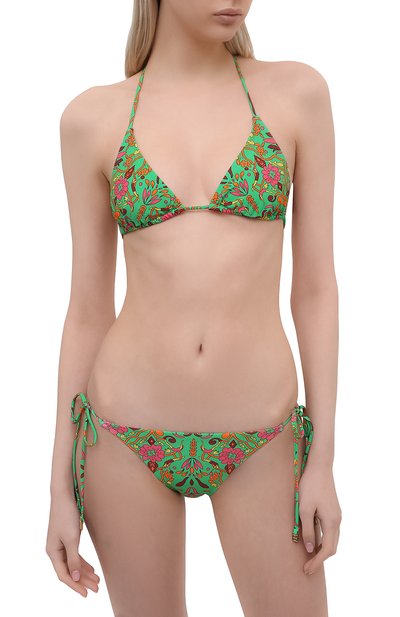 Плавки-бикини TORY BURCH зеленого цвета по цене 13500 руб., арт. 79313, фото 2 Плавки-бикини TORY BURCH, арт. 79313, фото 2