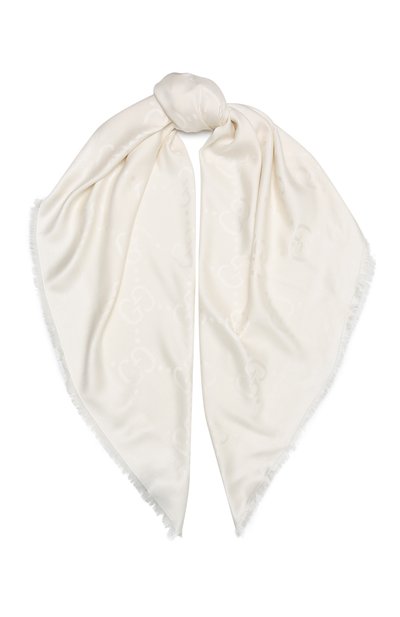 Женская шаль из шерсти и шелка GUCCI, арт. 663671/3GC43