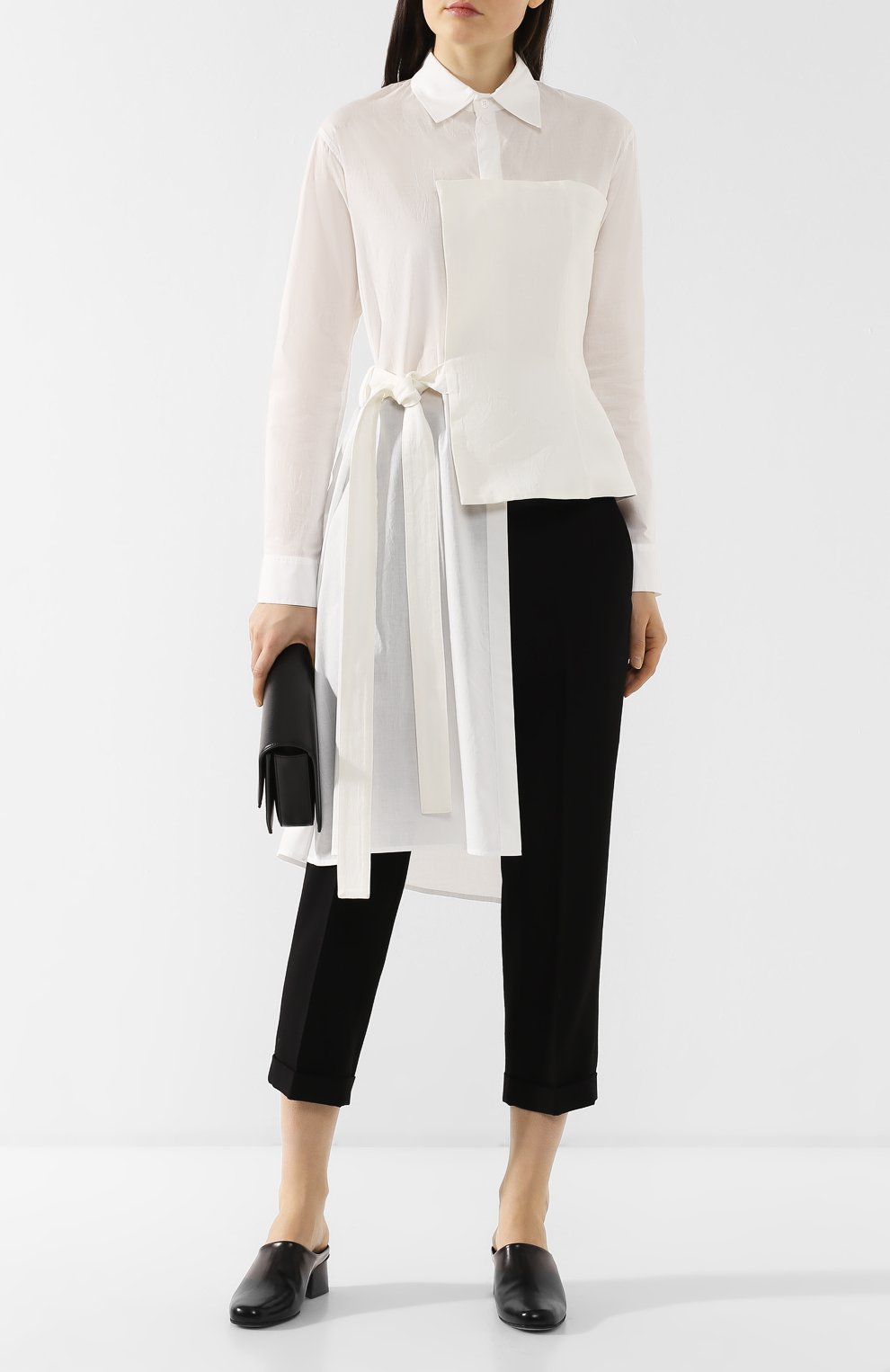 Хлопковая блузка YOHJI YAMAMOTO, арт. FZ-D54-802, фото 2