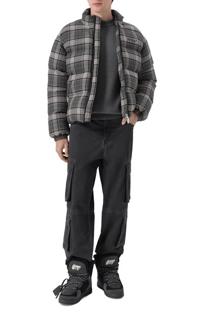 Комбинированные ботинки OFF-WHITE, арт. 0MIY003F25LEA0011011, фото 2