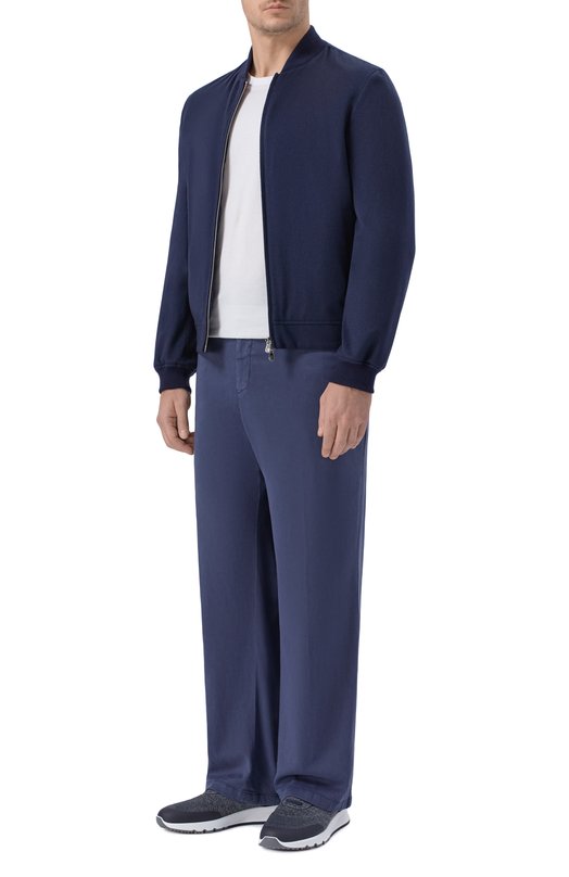 Брюки из лиоцелла Kiton UFPPELK0606H Синий  UFPPELK0606H Фото 2