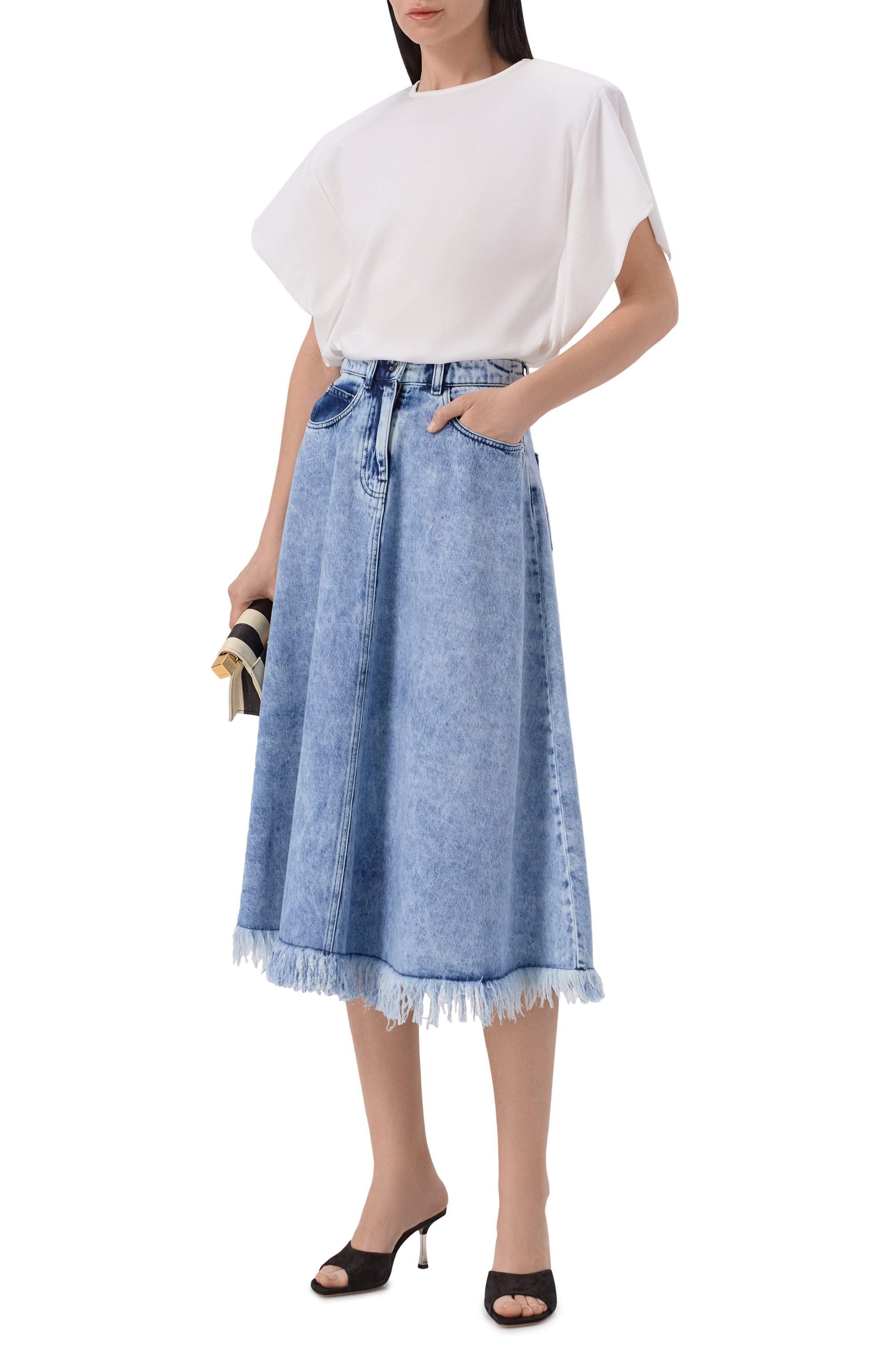 Джинсовая юбка EMPORIO ARMANI, арт. EW003500/AF21085, фото 2