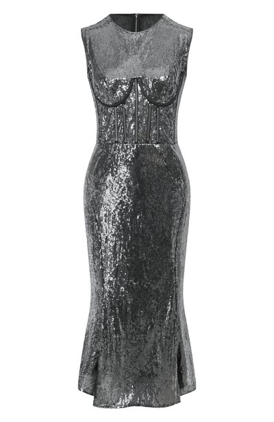 Женское платье с отделкой пайетками DOLCE & GABBANA, арт. I6GG2W/FLMK4