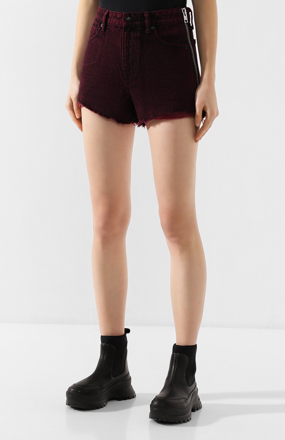 Джинсовые шорты ALEXANDER WANG розового цвета по цене 35400 руб., арт. 4DC1204689, фото 3 Джинсовые шорты ALEXANDER WANG, арт. 4DC1204689, фото 3