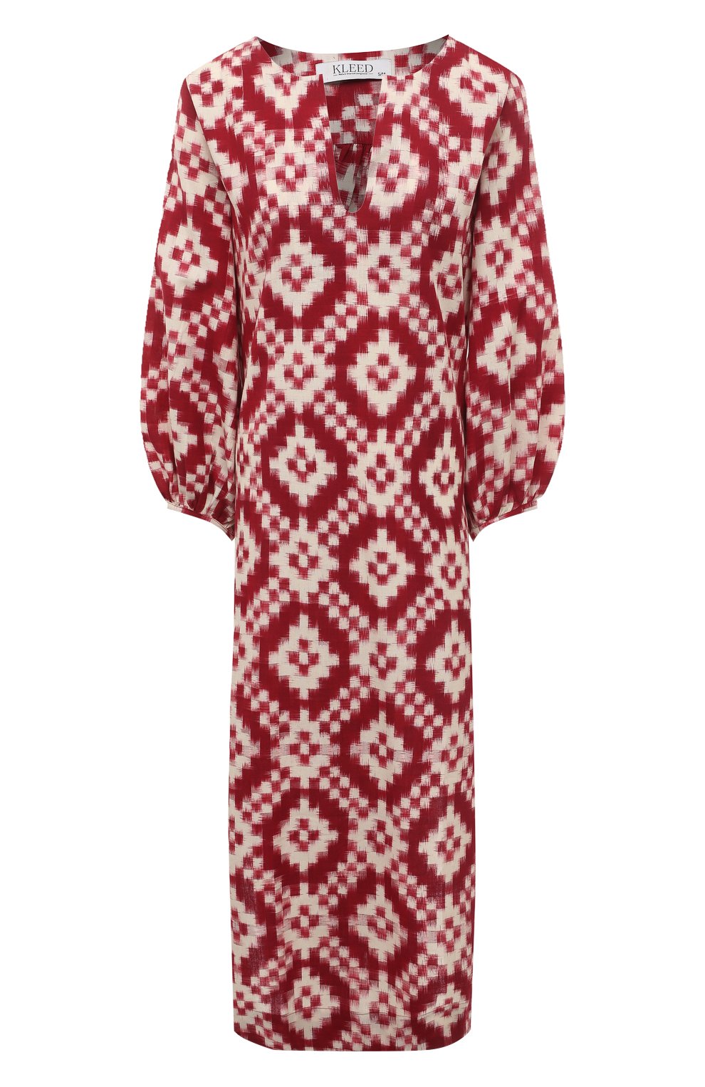 Хлопковая туника KLEED LOUNGEWEAR, арт. D0RCAS RED KAFTAN, фото 1