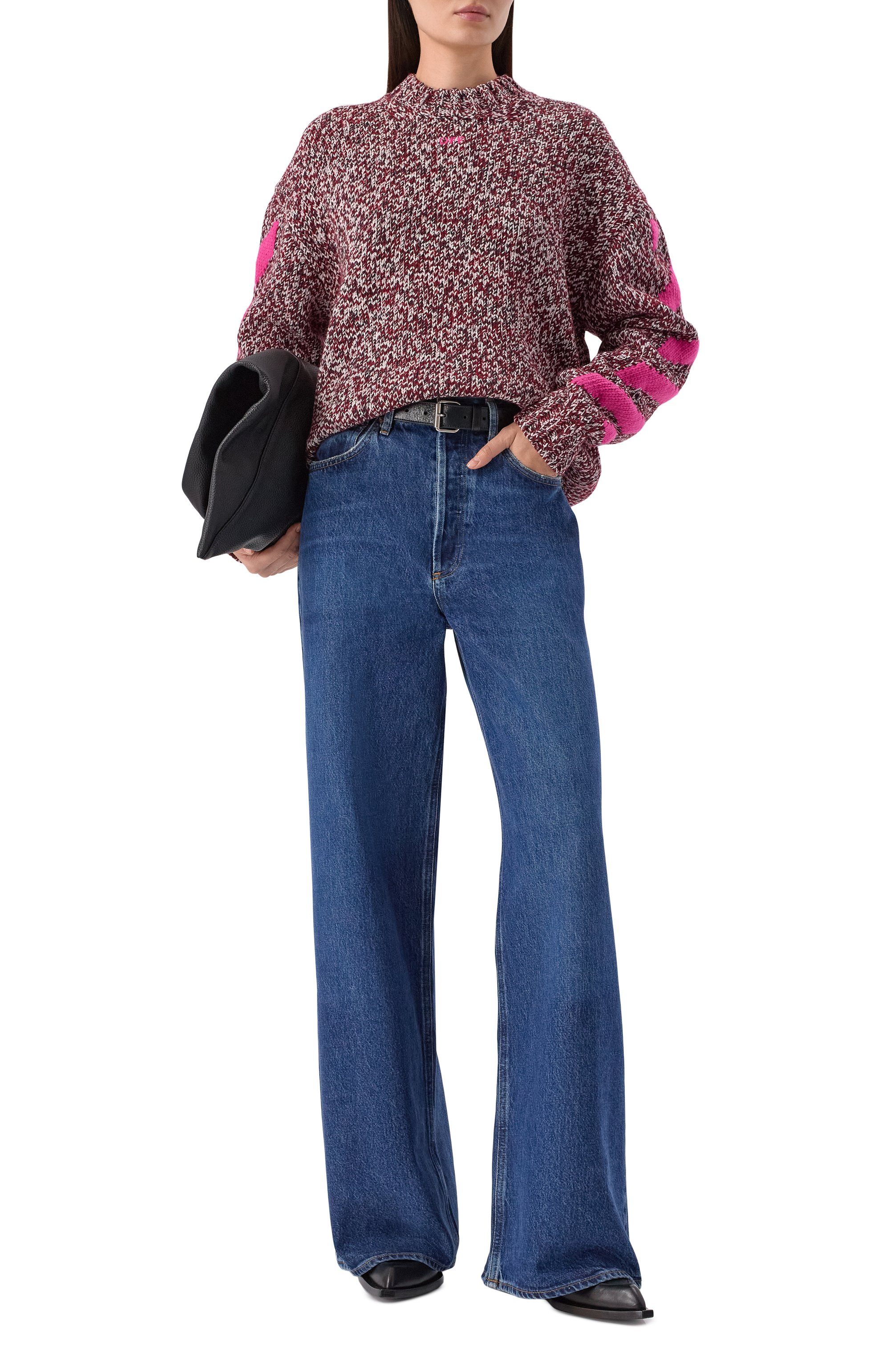 Шерстяной свитер OFF-WHITE, арт. 0WHE10JF25KNI001, фото 2