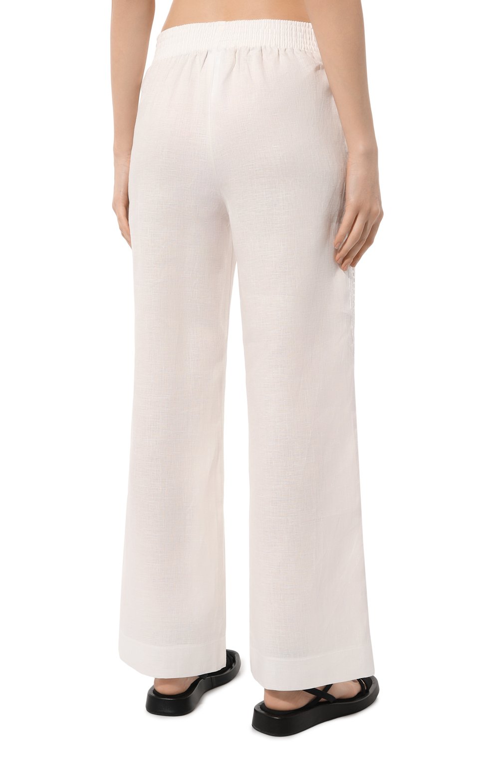 Льняные брюки ERMANNO SCERVINO, арт. D444P305HJC, фото 4