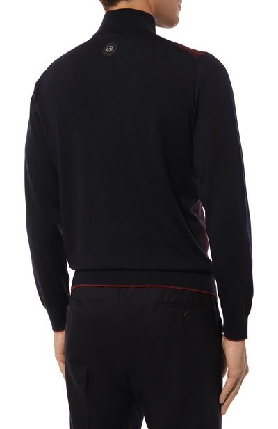 Водолазка из шерсти и шелка STEFANO RICCI темно-синего цвета по цене 127500 руб., арт. KE06007AM1/E24303, фото 4 Водолазка из шерсти и шелка STEFANO RICCI, арт. KE06007AM1/E24303, фото 4