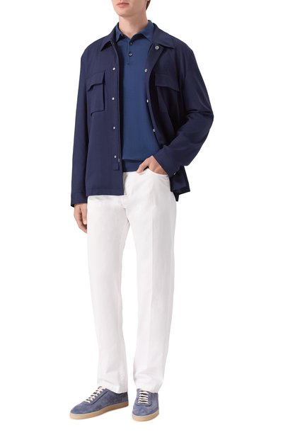 Мужская хлопковое поло KITON, арт. UMKXX35187S