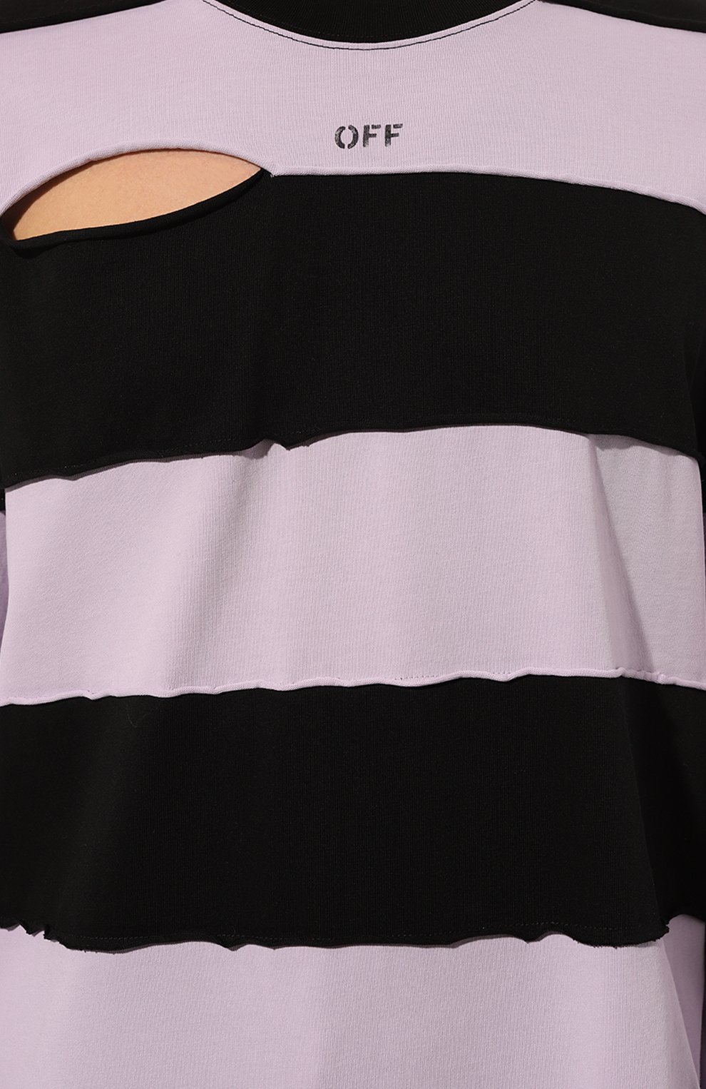 Хлопковый лонгслив OFF-WHITE, арт. 0MAB096W24JER001, фото 5