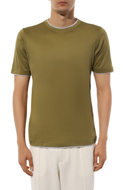 Футболка из шелка и хлопка GRAN SASSO, арт. 60123/78410, фото 3