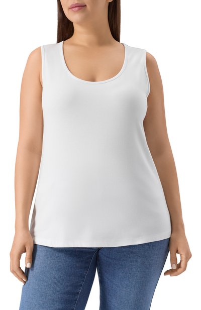 Хлопковый топ PERSONA BY MARINA RINALDI, арт. CARB0NE, фото 3