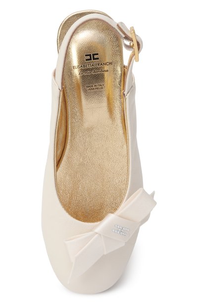 Кожаные балетки ELISABETTA FRANCHI LA MIA BAMBINA, арт. F4A3-E0214-1733698/30-34, фото 4