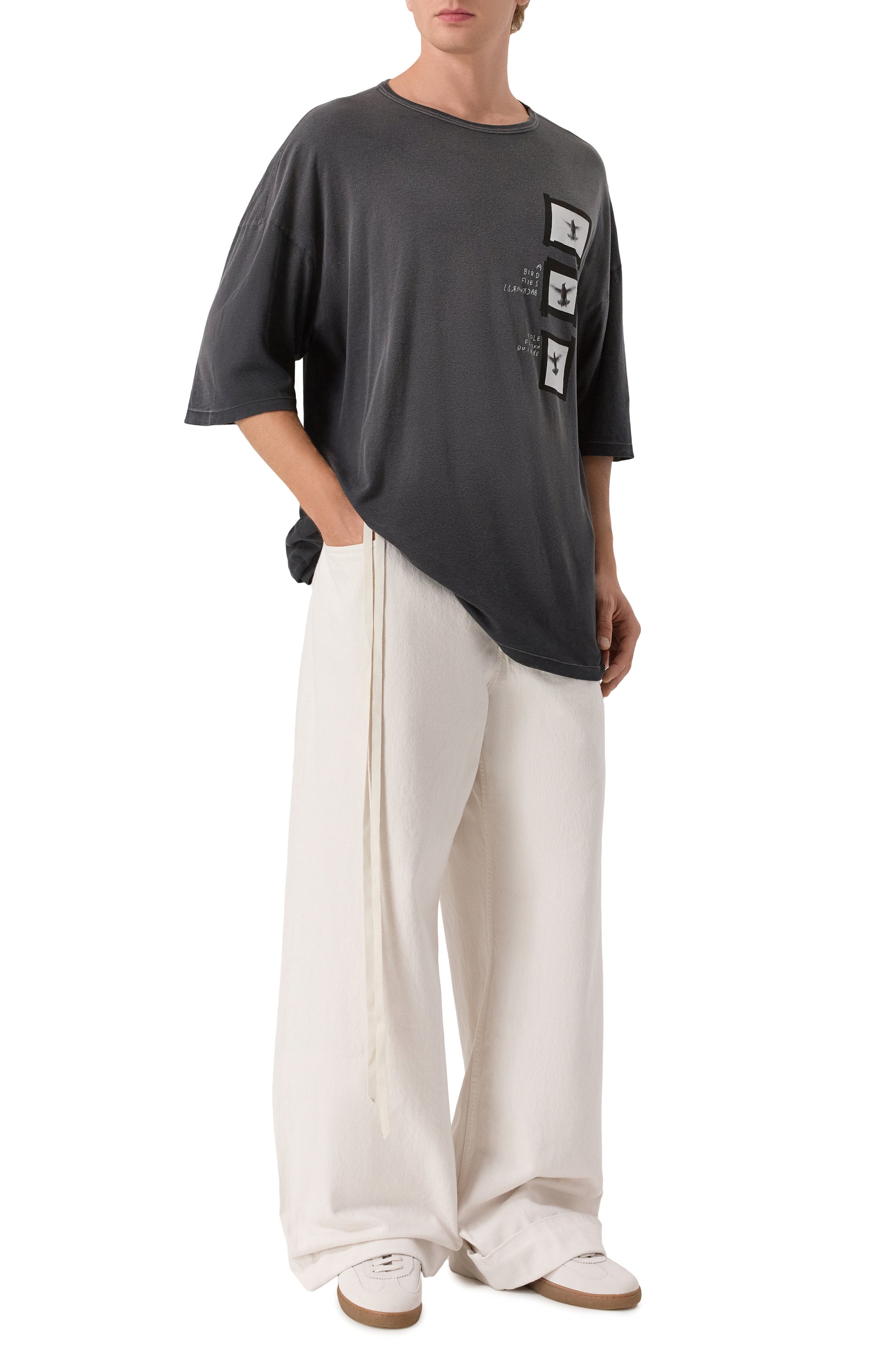 Хлопковая футболка ANN DEMEULEMEESTER, арт. B0013221/FA637, фото 2