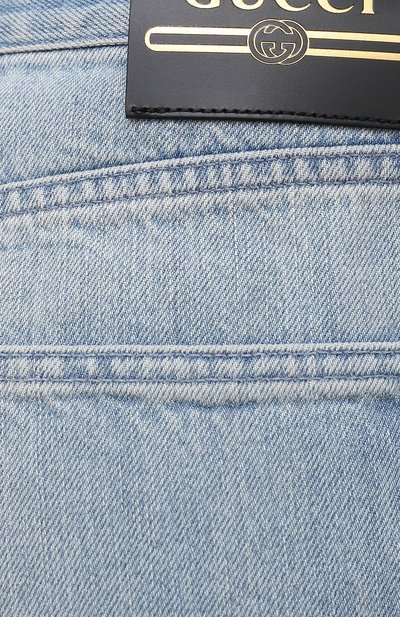 Джинсы GUCCI голубого цвета по цене 79200 руб., арт. 644707/XDBLG, фото 5 Джинсы GUCCI, арт. 644707/XDBLG, фото 5