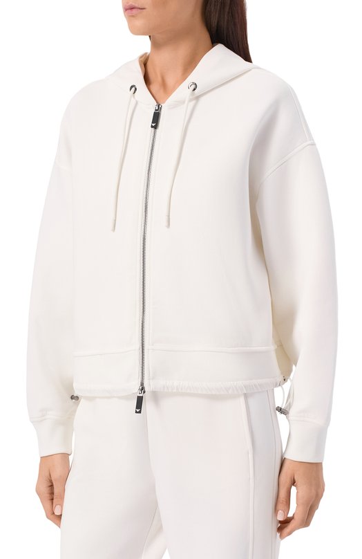 Хлопковая толстовка Emporio Armani EW001358/AF10002 Белый  EW001358/AF10002 Фото 3