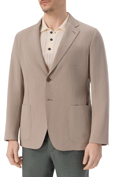 Льняной пиджак GIORGIO ARMANI, арт. GM000140/TE10954, фото 4