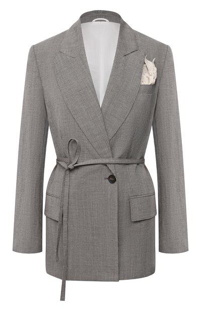 Женский жакет из шерсти и льна BRUNELLO CUCINELLI, арт. MH5132255
