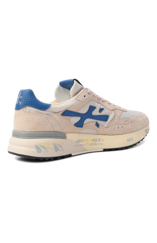 Комбинированные кроссовки Mick Premiata MICK0.1/VAR 8237 Бежевый  MICK0.1/VAR 8237 Фото 4