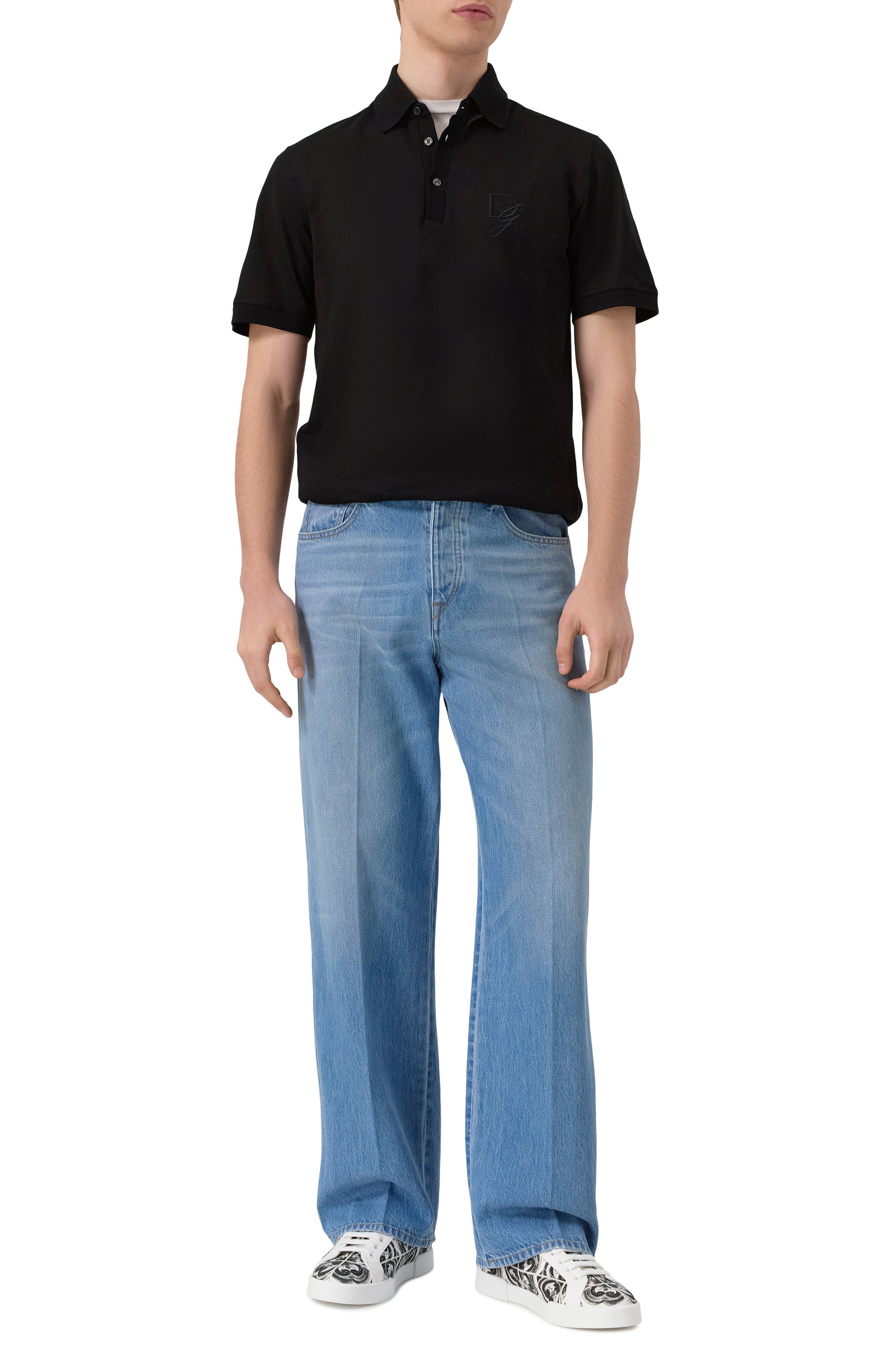 Комбинированные кеды portofino light strobel DOLCE & GABBANA, арт. CS2330/A9R22, фото 2