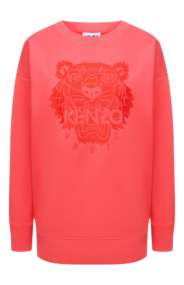 Женский розовый хлопковый свитшот KENZO купить в интернет-магазине ЦУМ ...